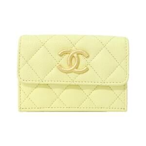 CHANEL Authentic Yellow Wallet